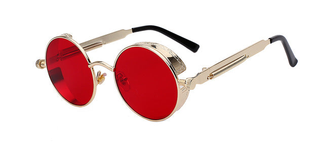 Round Metal Sunglasses Steampunk Men Women Fashion Glasses Brand Desig -  SDB181