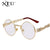 Gothic Steampunk Sunglasses Men Women Metal WrapEyeglasses Round Shades Brand Designer Sun glasses Mirror  High Quality UV400