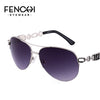 FENCHI Sunglasses Women Driving Pilot Classic Vintage Eyewear Sunglasses High Quality Metal Brand Designer Glasses